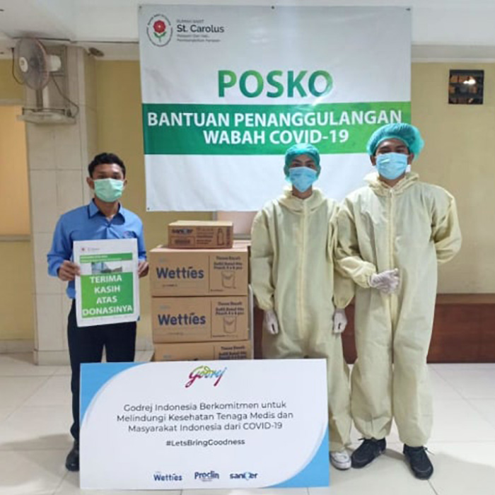 Godrej Indonesia donates products proven effective against corona virus to 74 hospitals